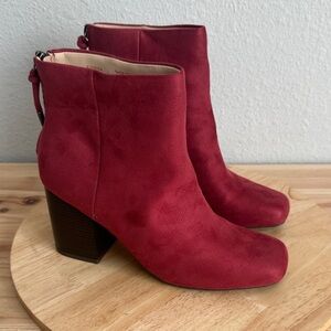 Journee Collection Womens Audrina Stacked Heel Booties new 7.5M